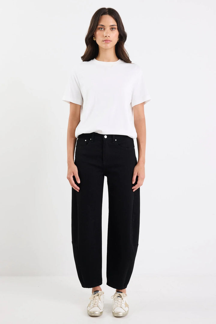 Graduate Black Stretch Barrel Jean