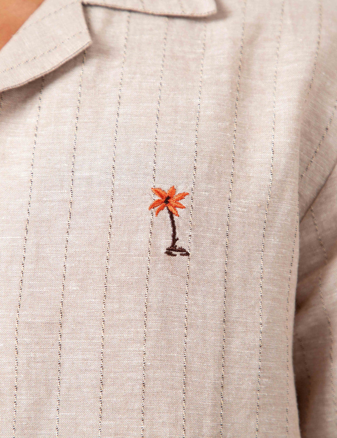 Cuban Short Sleeve Shirt - Aloha Sand Stripe