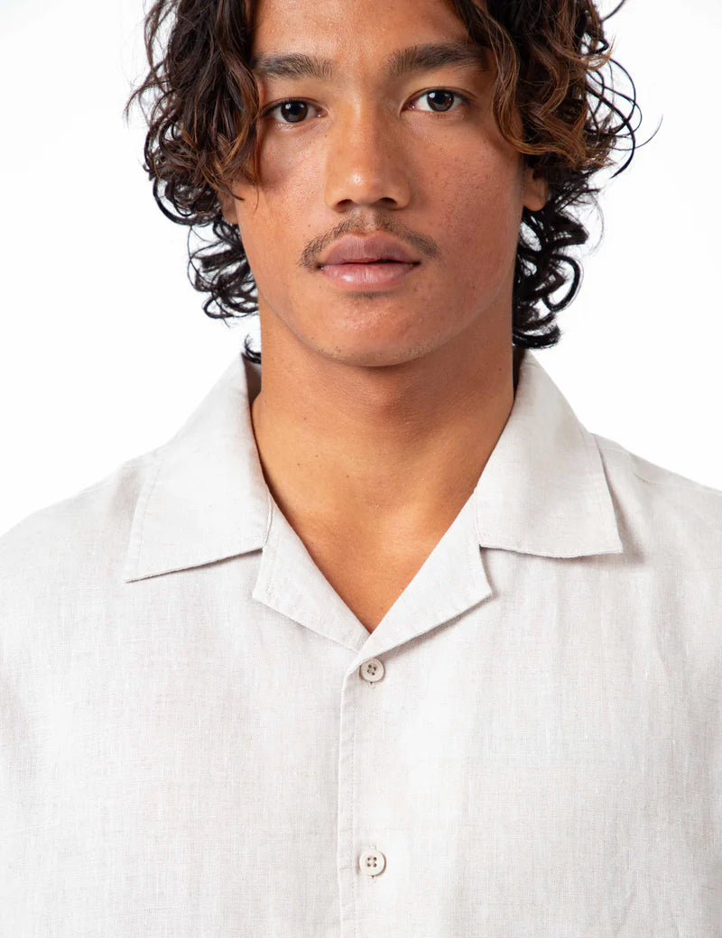 Cuban Linen Short Sleeved - Natural