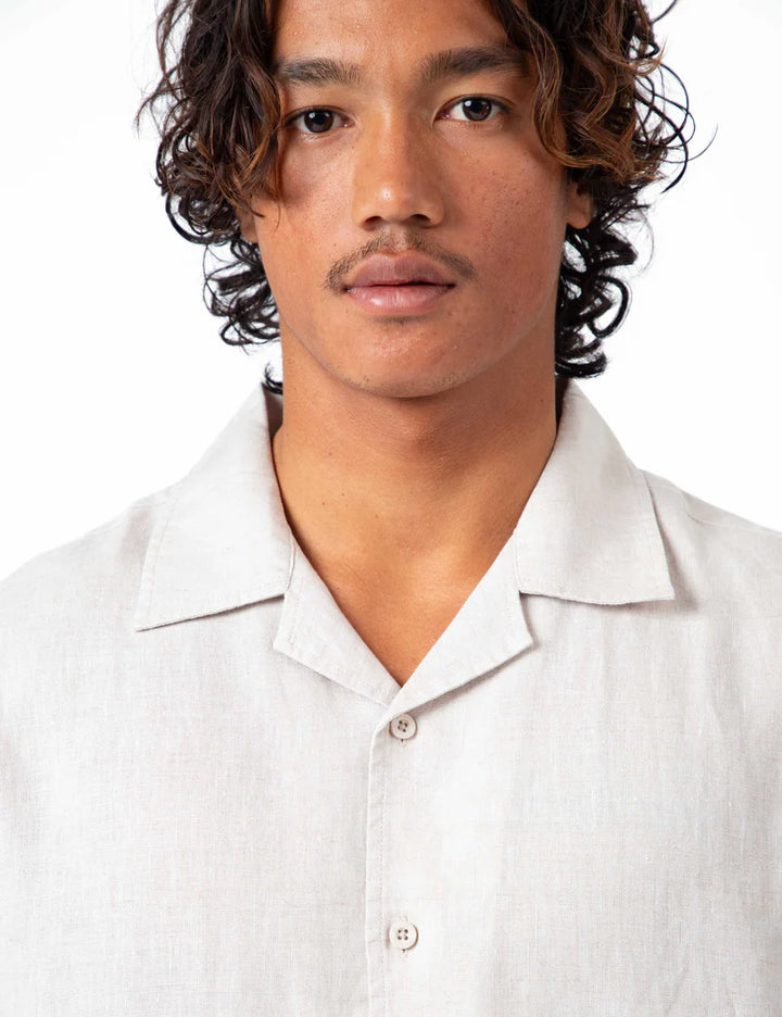 Cuban Linen Short Sleeved - Natural