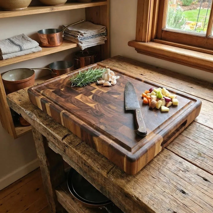 The Harvest Slab - Large Acacia End Grain Chopping Board