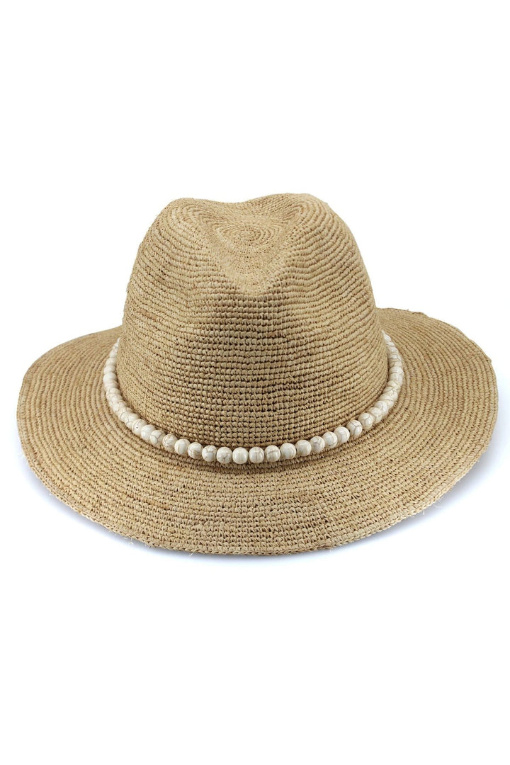 Rosa - Raffia Fedora - Natural