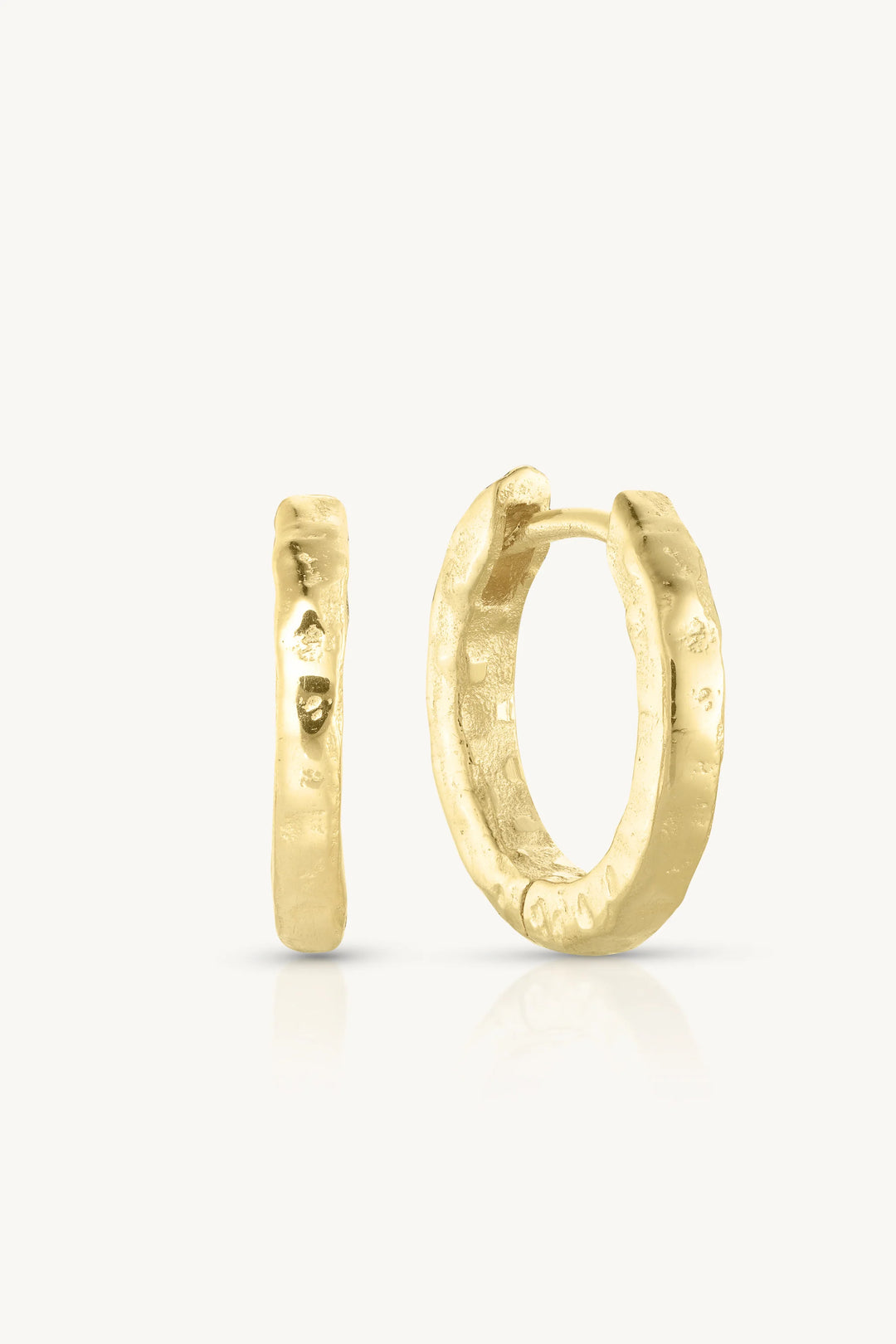 Textured Gold Huggies