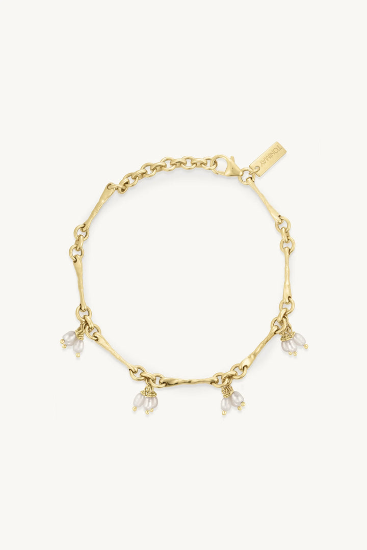 Trinket Pearl Gold Bracelet