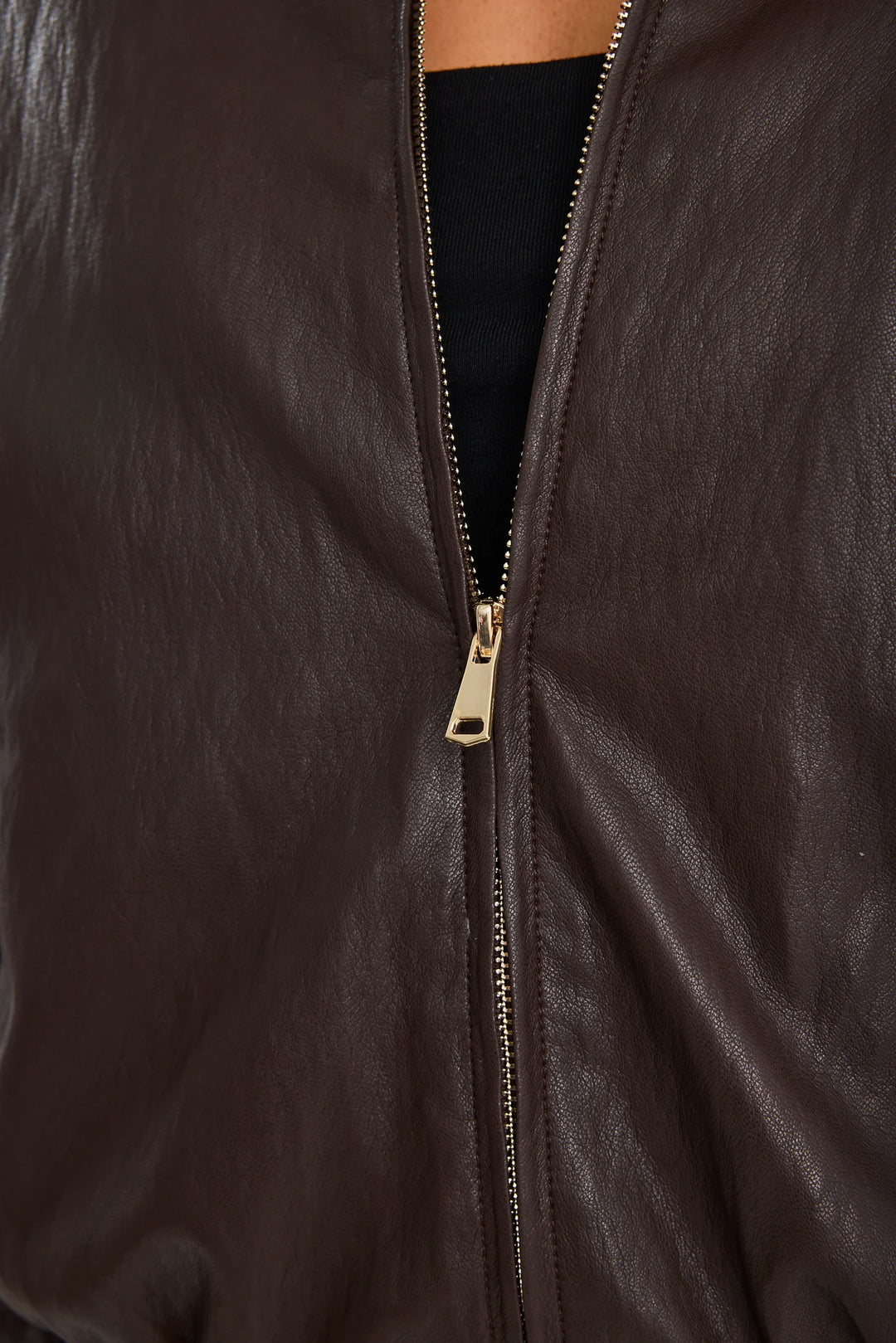 Troupe Chocolate Bubble Hem Jacket
