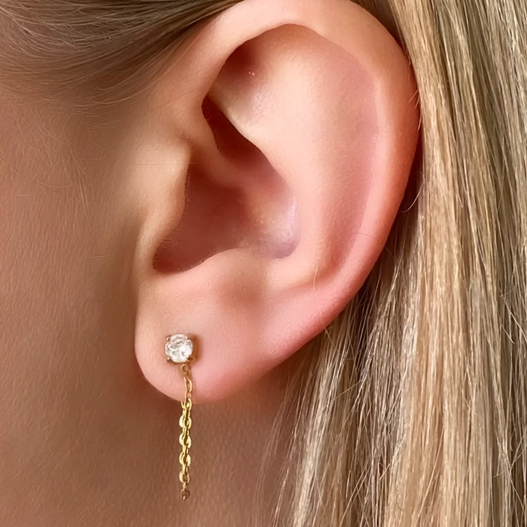 Urban Chain Stud Earring