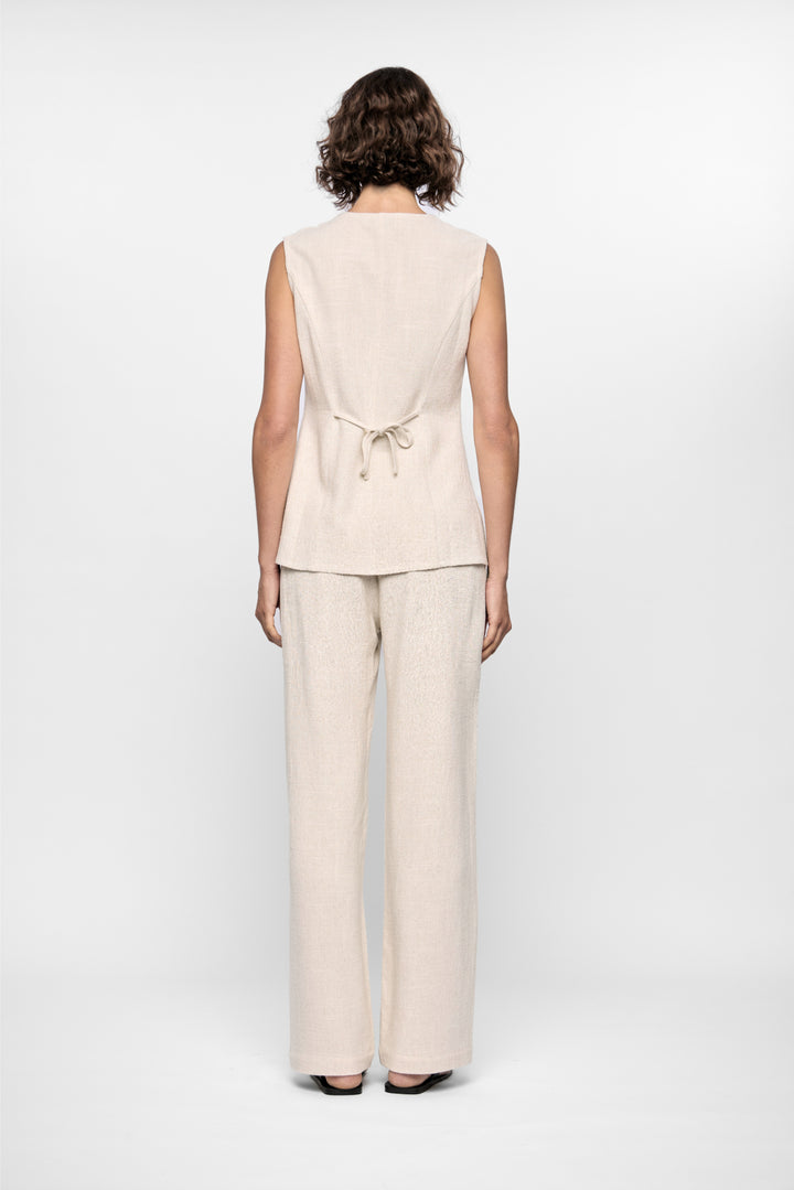 Piper Tunic Vest - Natural
