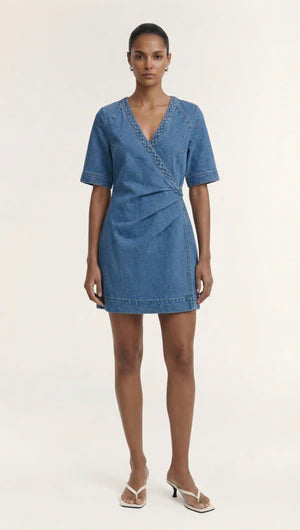 Ari Wrap Denim Dress