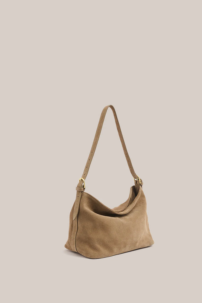 Eden Brown Suede Shoulder Bag – Maison on Main Berry