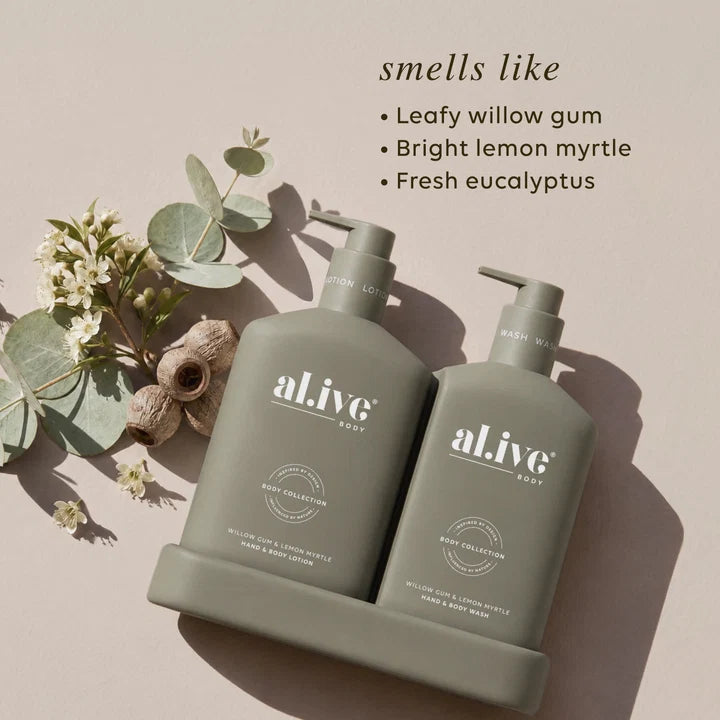 Alive Wash & Lotion Duo- Willow Gum & Lemon Myrtle