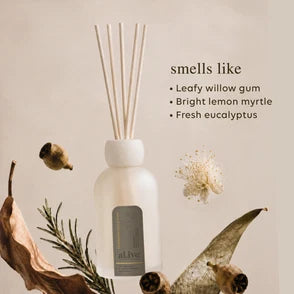 Alive Reed Diffuser- Willow gum & Lemon Myrtle