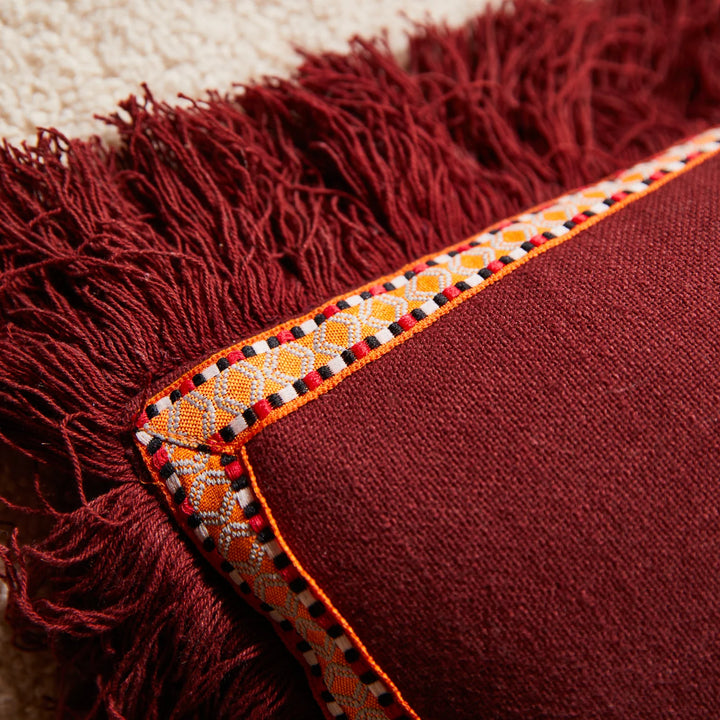 Vivi Appliqué Cushion - Rosewood