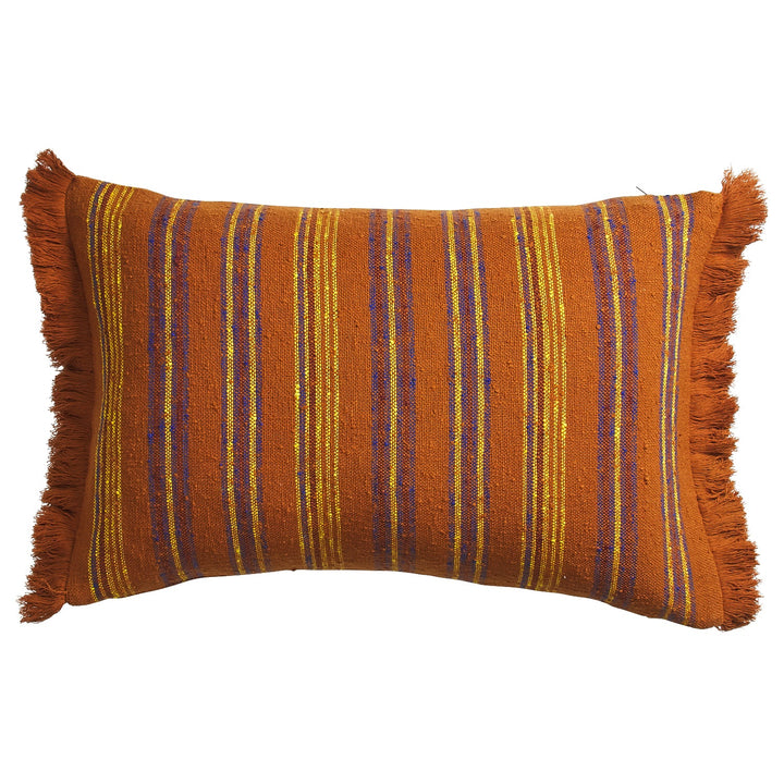 Nicolette Woven Cushion - Russet