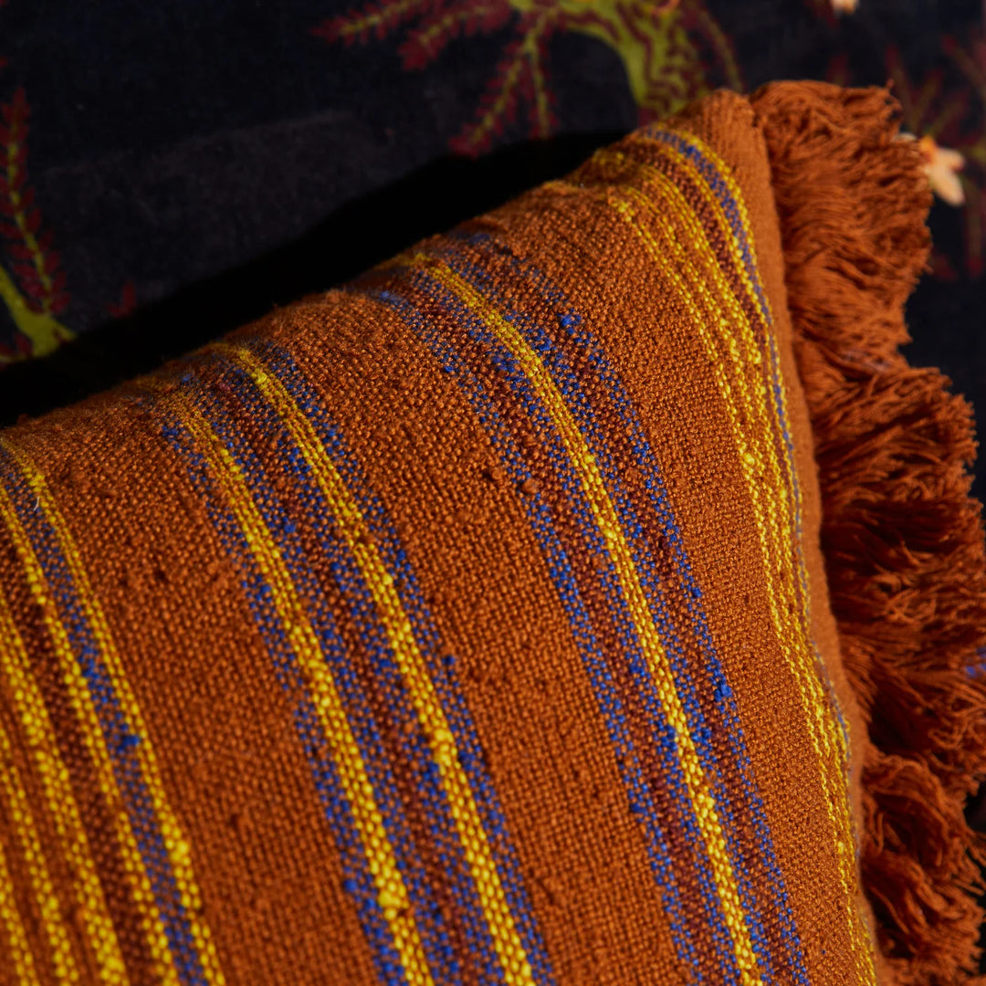 Nicolette Woven Cushion - Russet