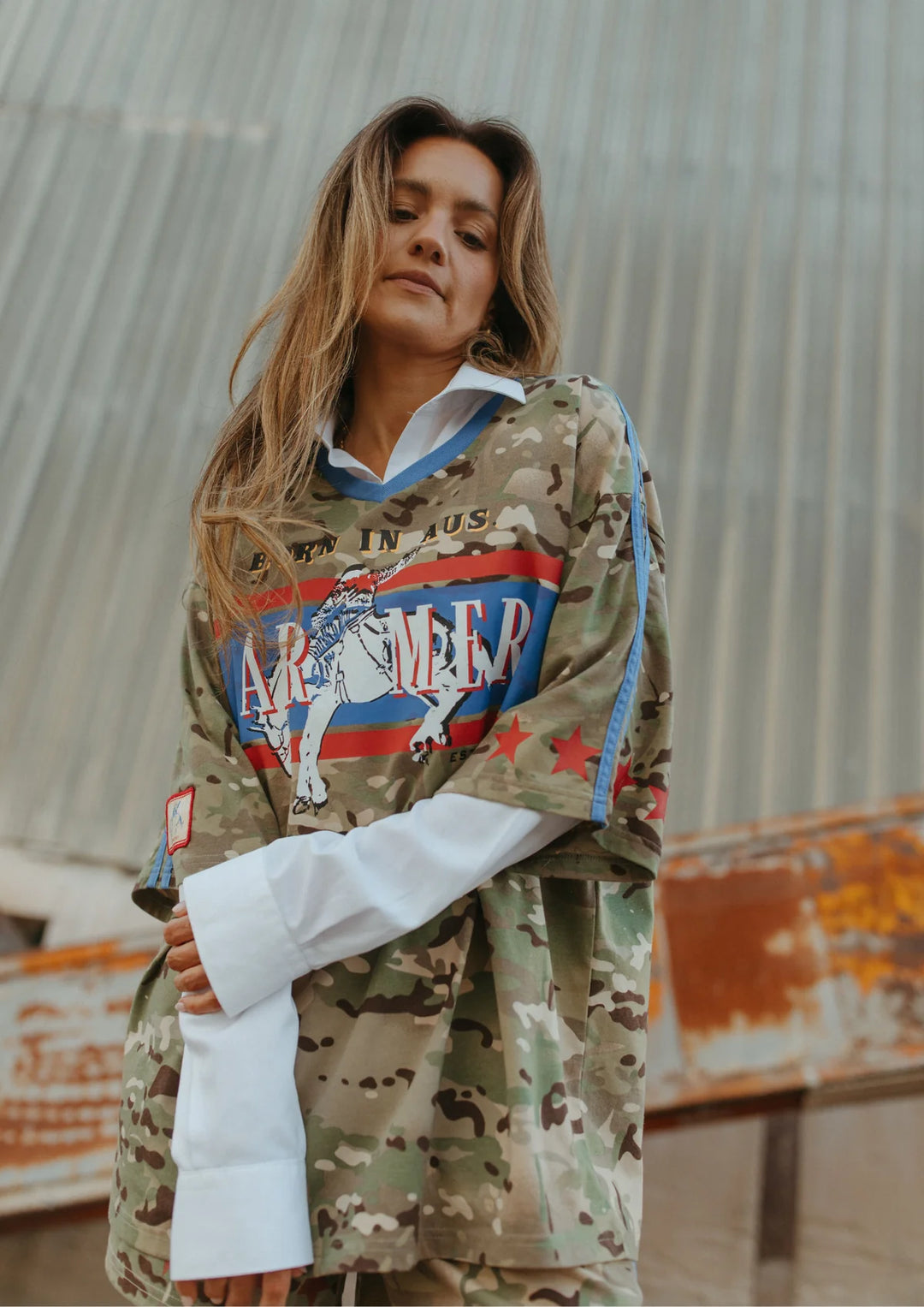 Camo Born In Australia Vee