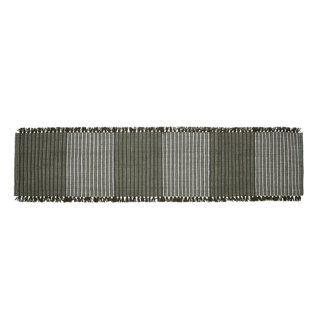 Amalfi Cai Table Runner - Green and Natural