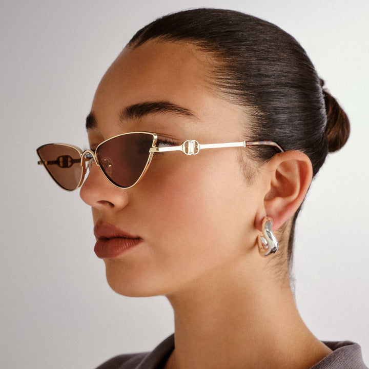 The Soiree Sunglasses | Bright Gold