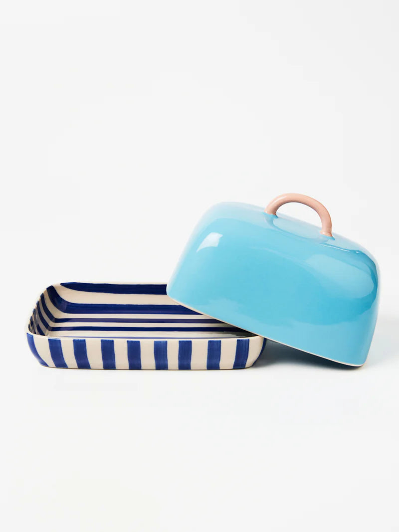 Bloomie Butter Dish - Blue