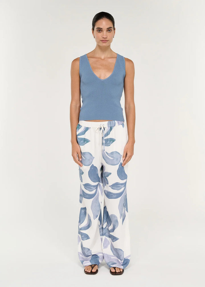 Elody Relaxed Pant - Blue Floral