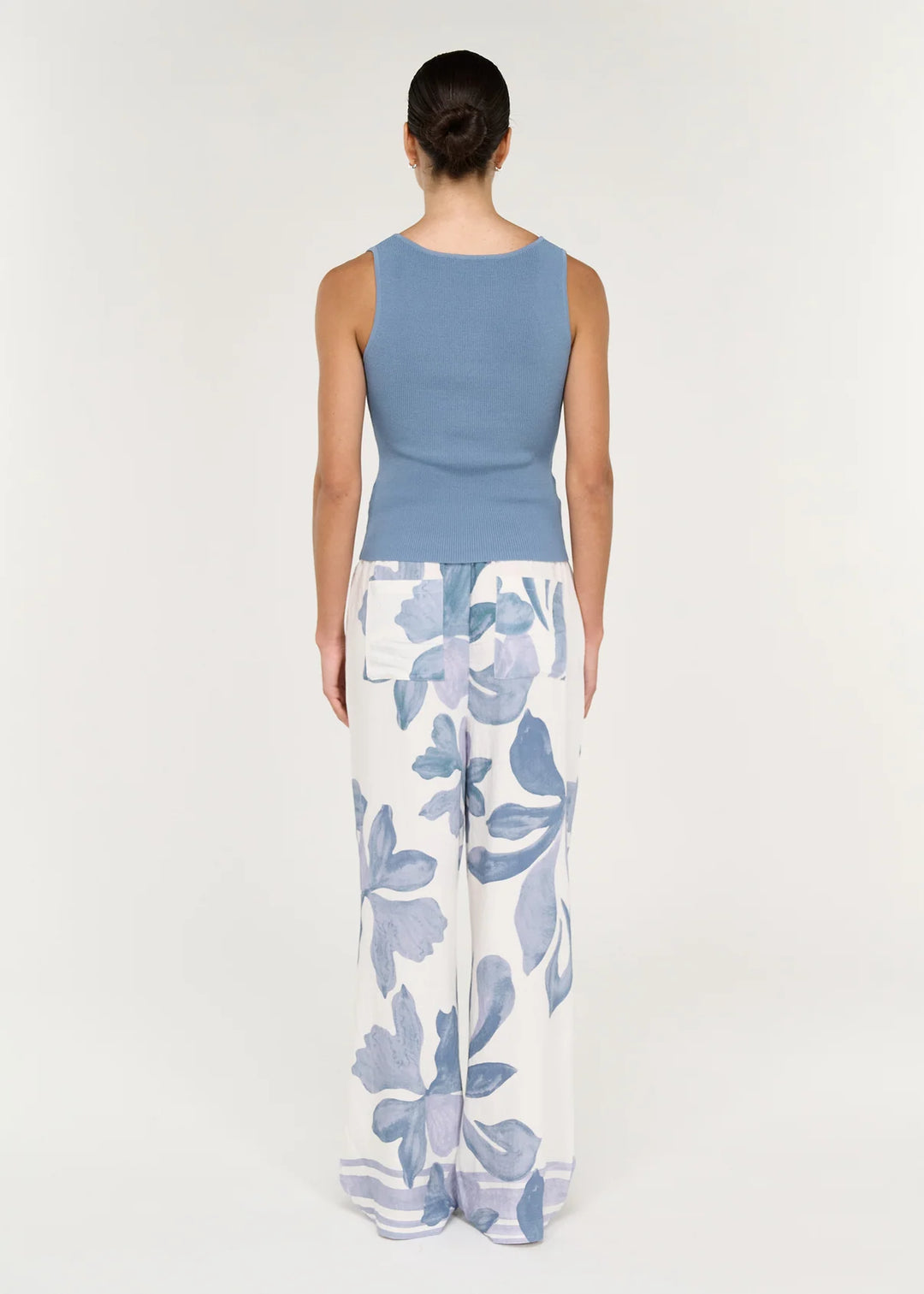 Elody Relaxed Pant - Blue Floral