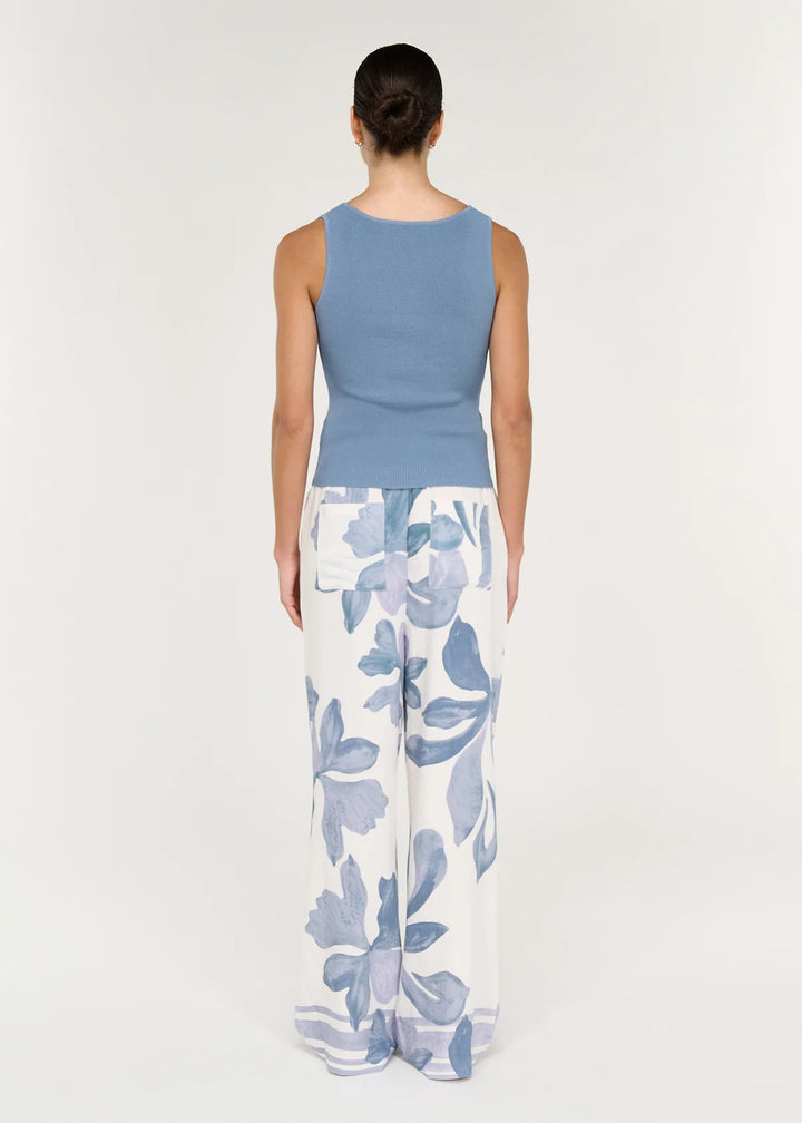 Elody Relaxed Pant - Blue Floral