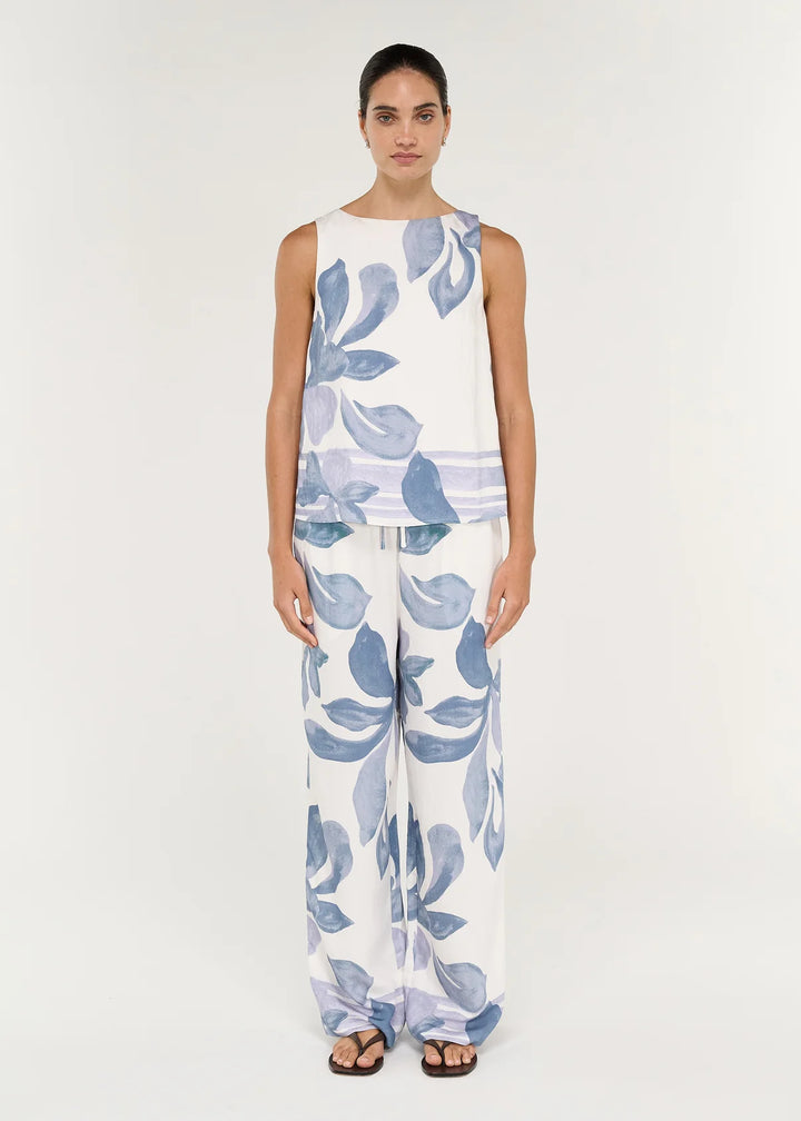Elody Top - Blue Floral