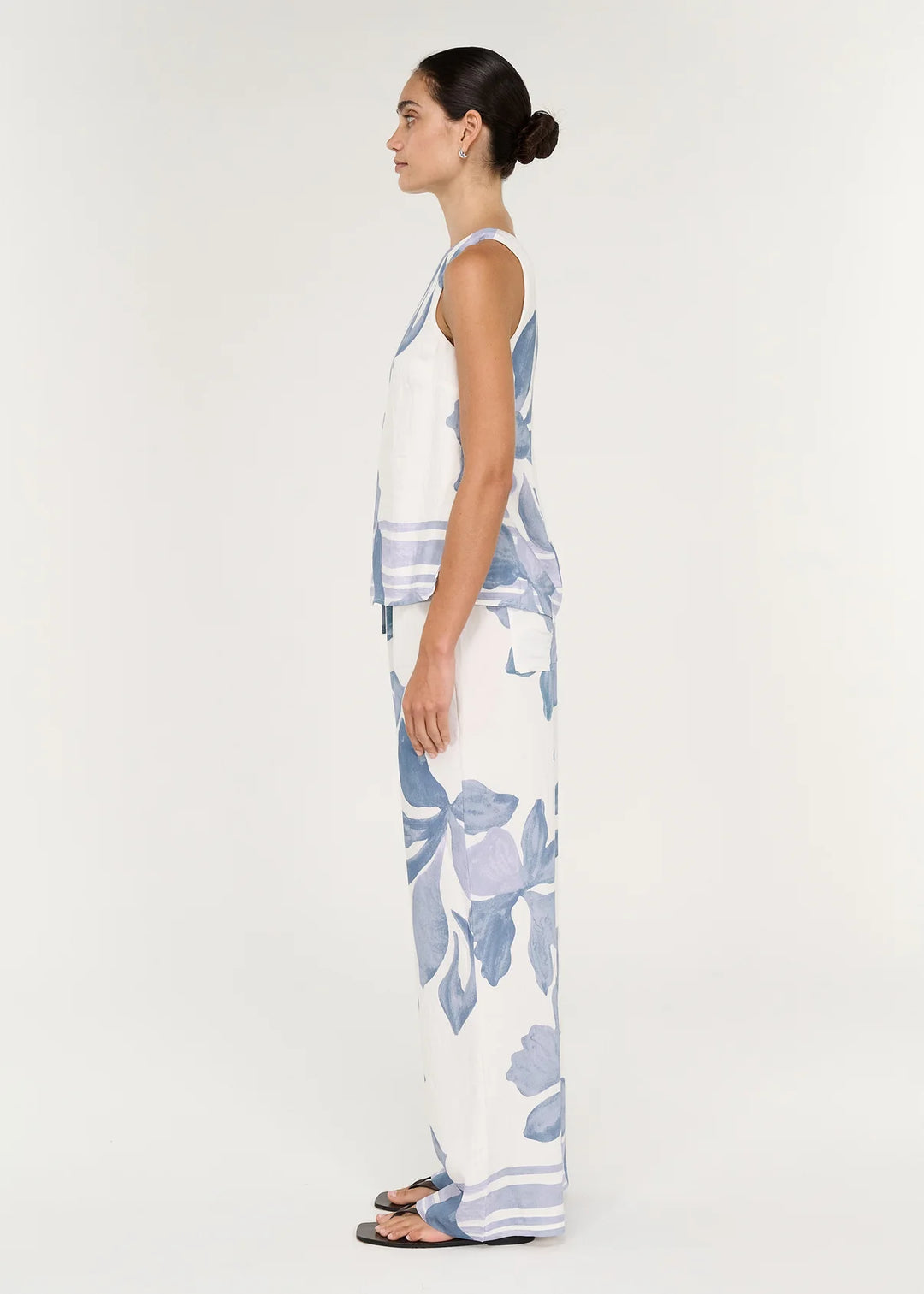 Elody Top - Blue Floral
