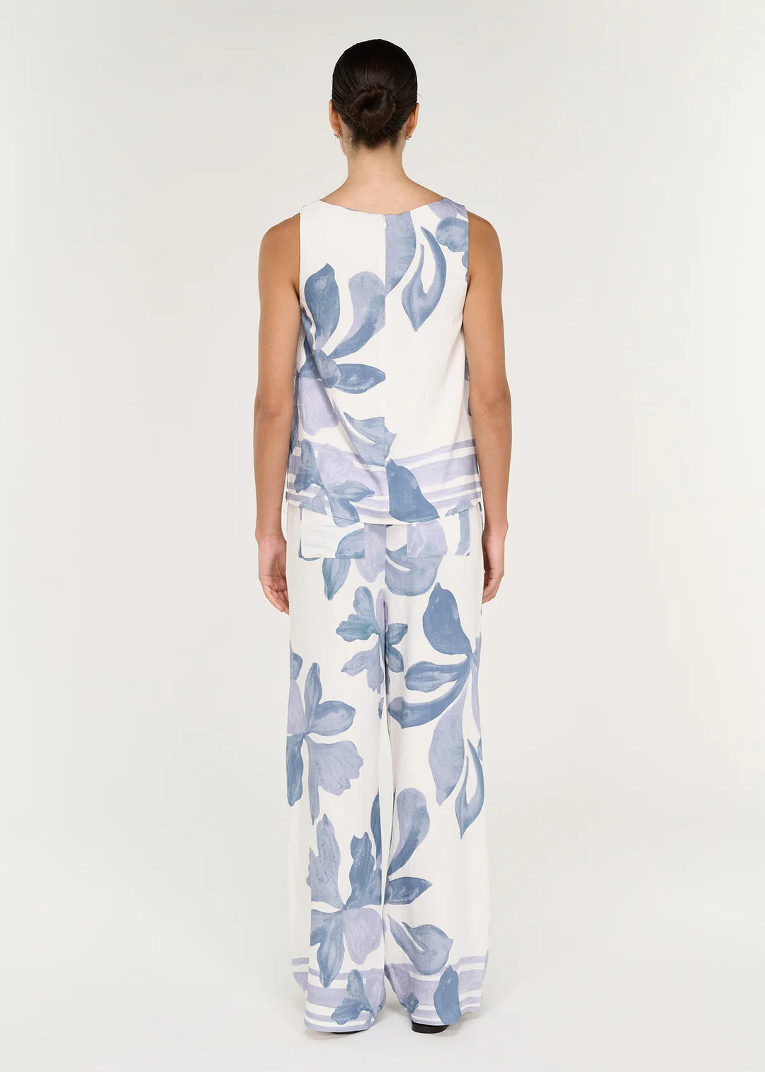 Elody Top - Blue Floral