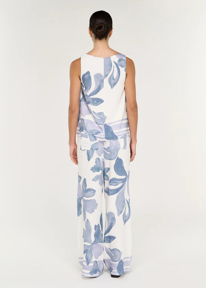 Elody Top - Blue Floral