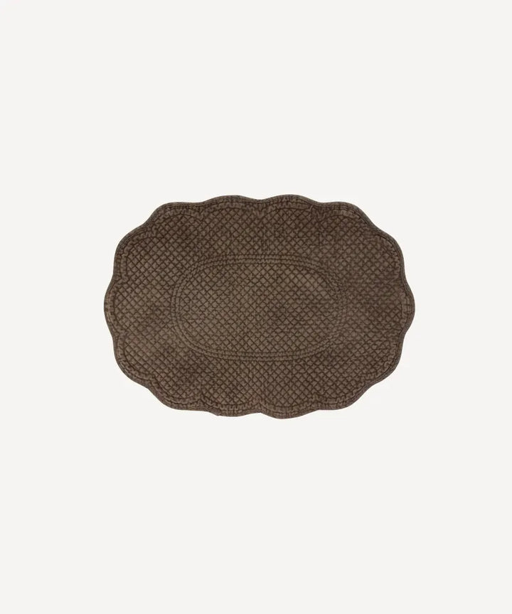 Rena Quilted Placemat - Brown