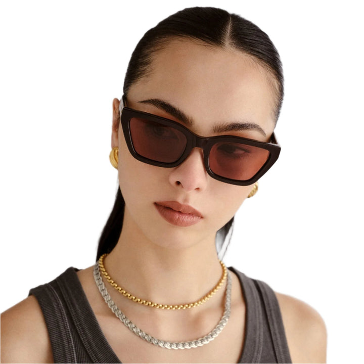Le Specs Encryption Sunglasses in Chocolate