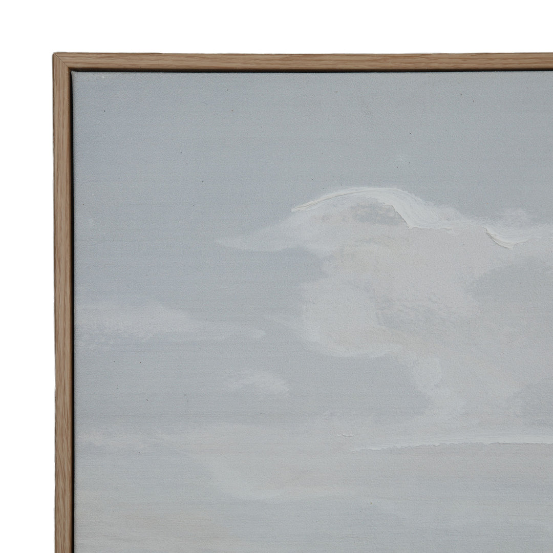 Apollo Hand Painted Wall Art Blue