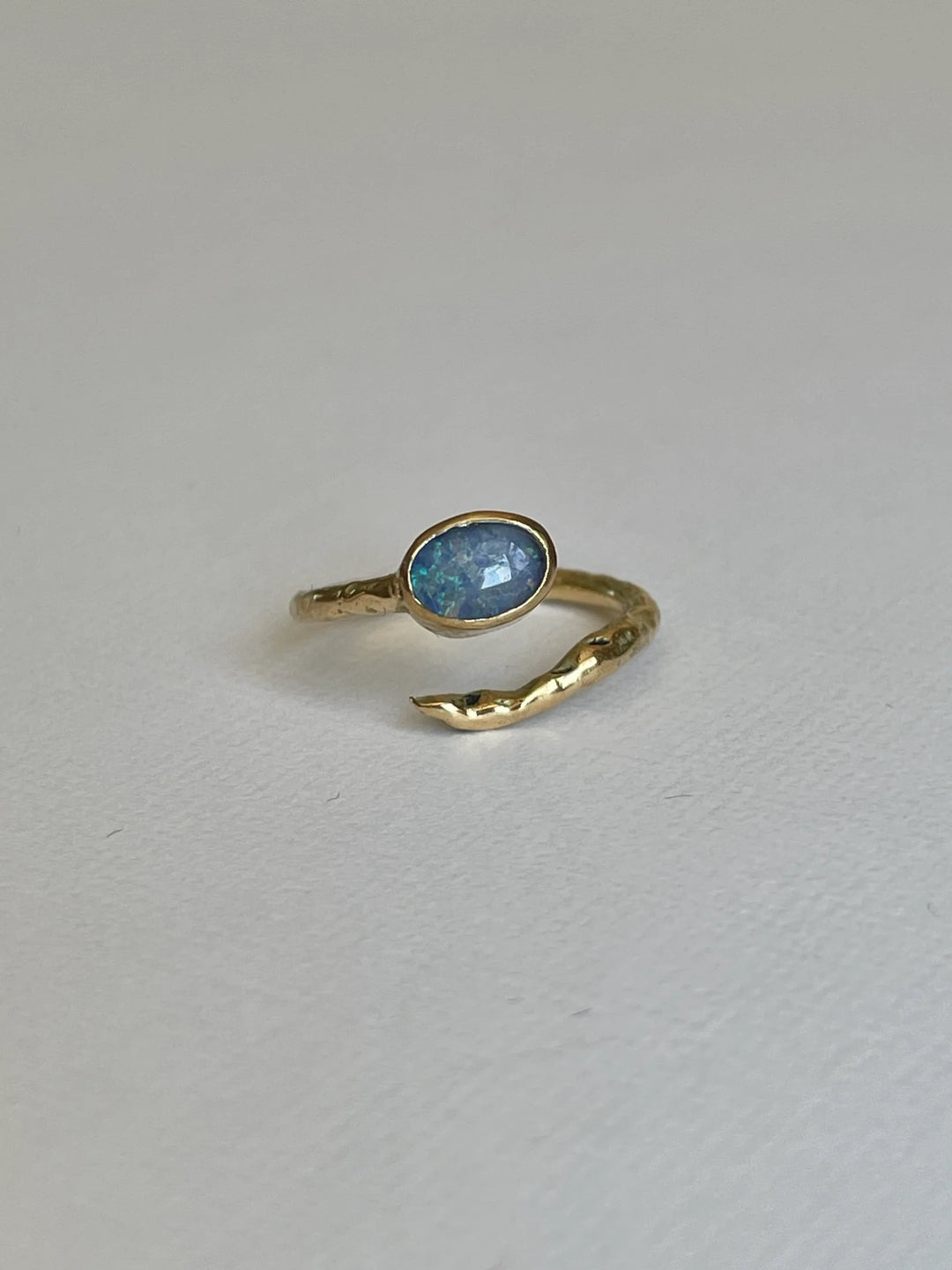 Opal Snake Ring