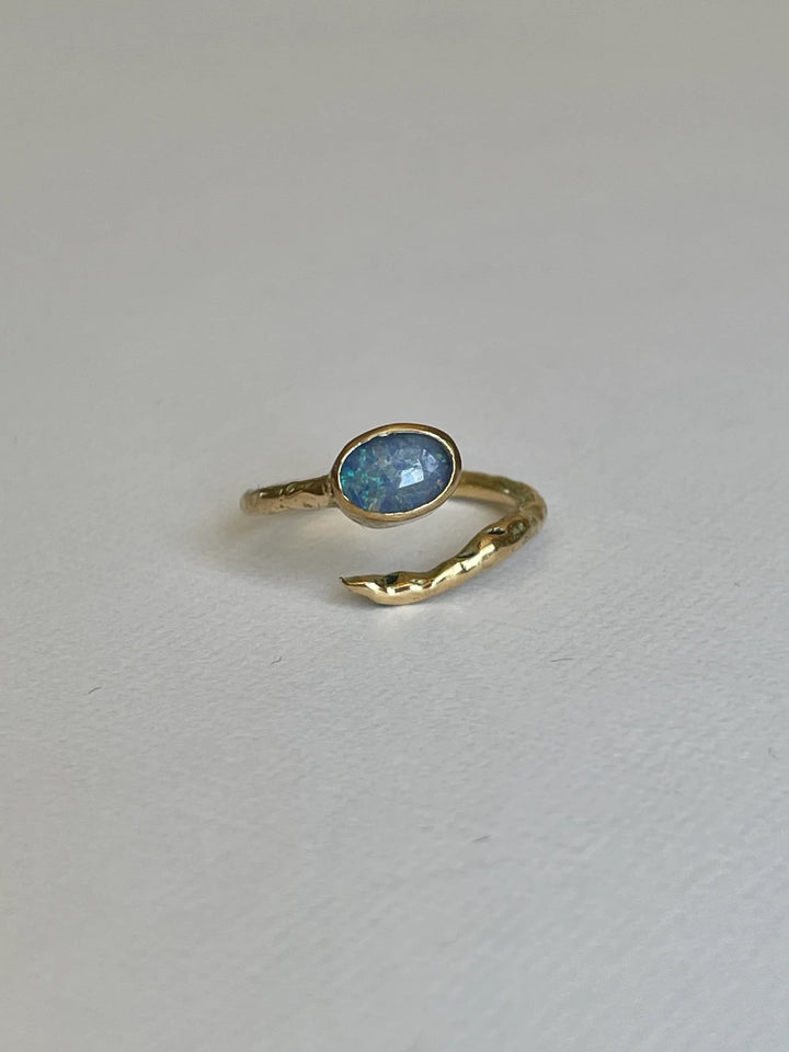 Opal Snake Ring