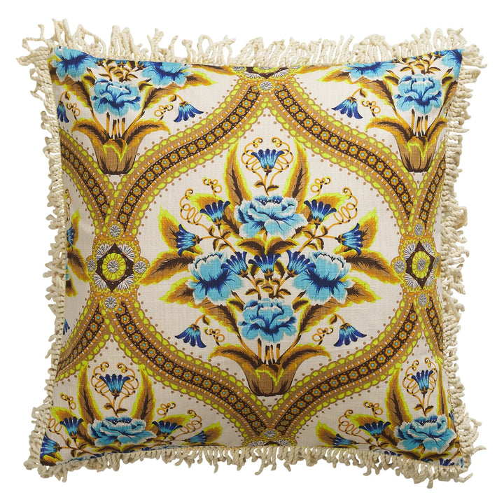 Margaret Fringe Cushion - Clay