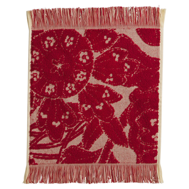 Lucia Face Washer - Crimson
