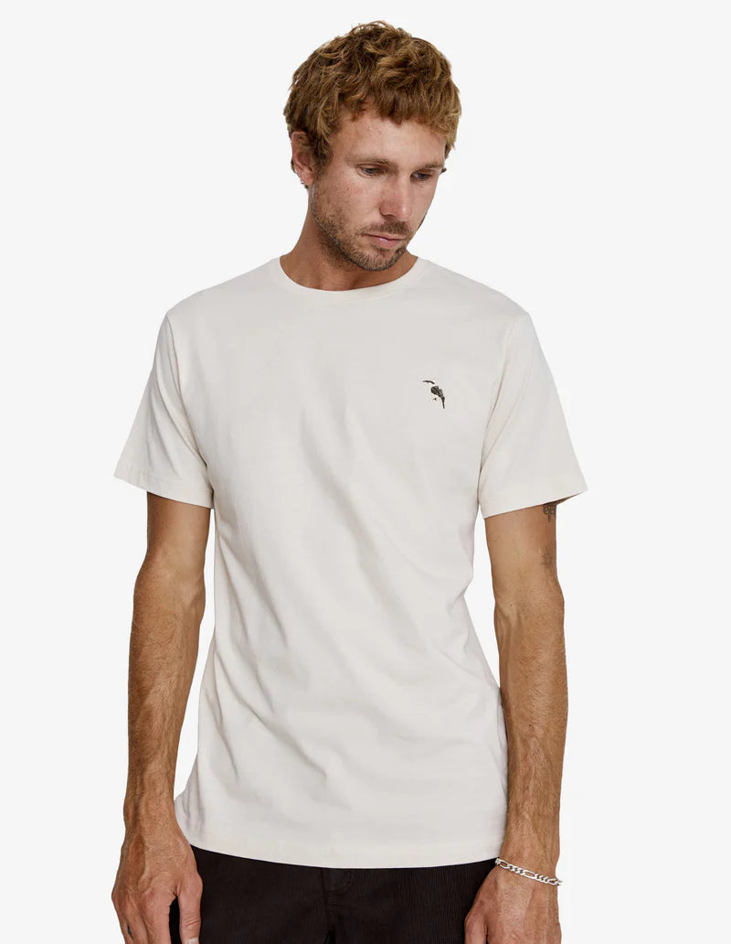 Reginald Print Tee - Authentic Logo Natural