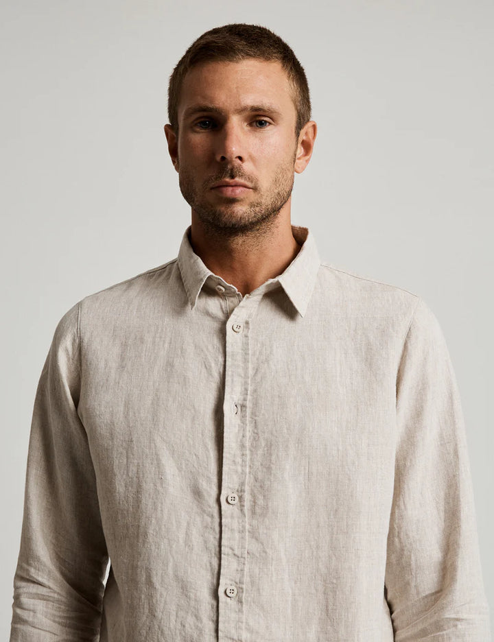 Linen LS Shirt - Natural