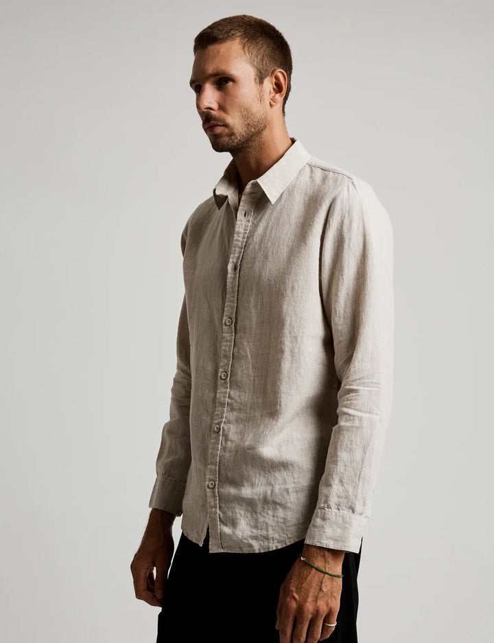 Linen LS Shirt - Natural