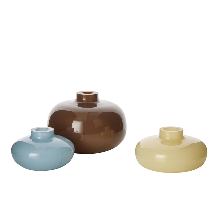 Tutti Stack 3 Piece Vase - Soft Brown /Milk Blue