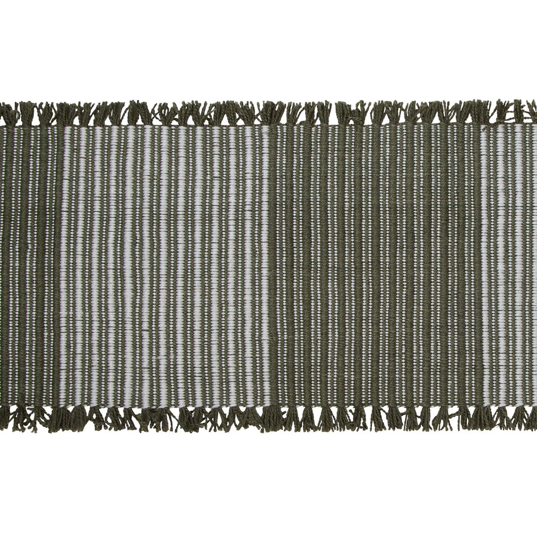 Amalfi Cai Table Runner - Green and Natural