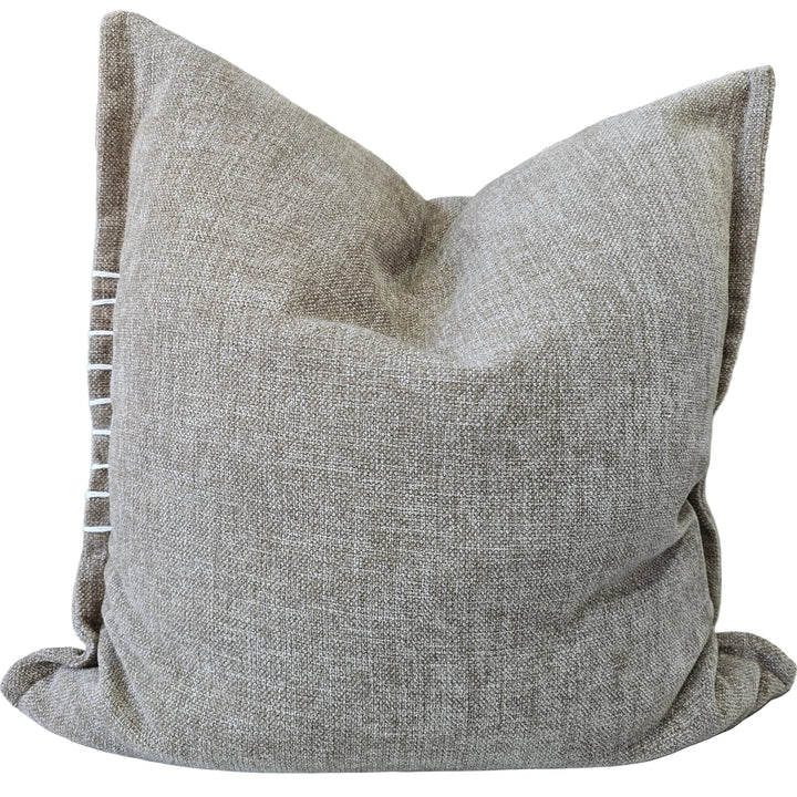 Calmey Hand Stitched Cushion - Oatmeal/Beige