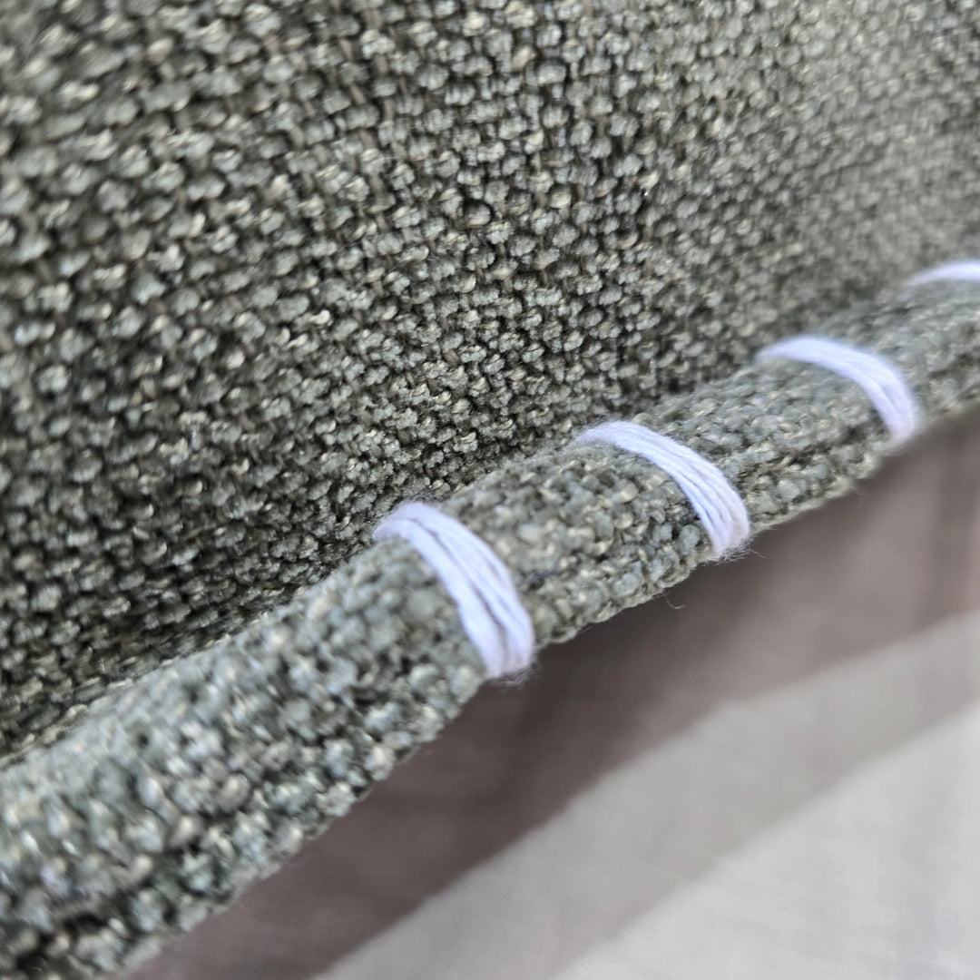Calmey Hand Stitched Cushion - Olive Green