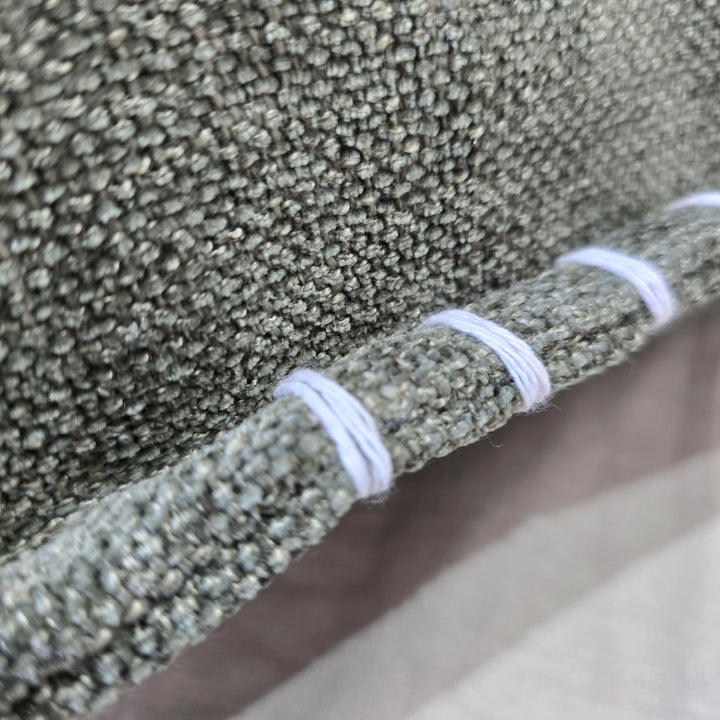 Calmey Hand Stitched Cushion - Olive Green