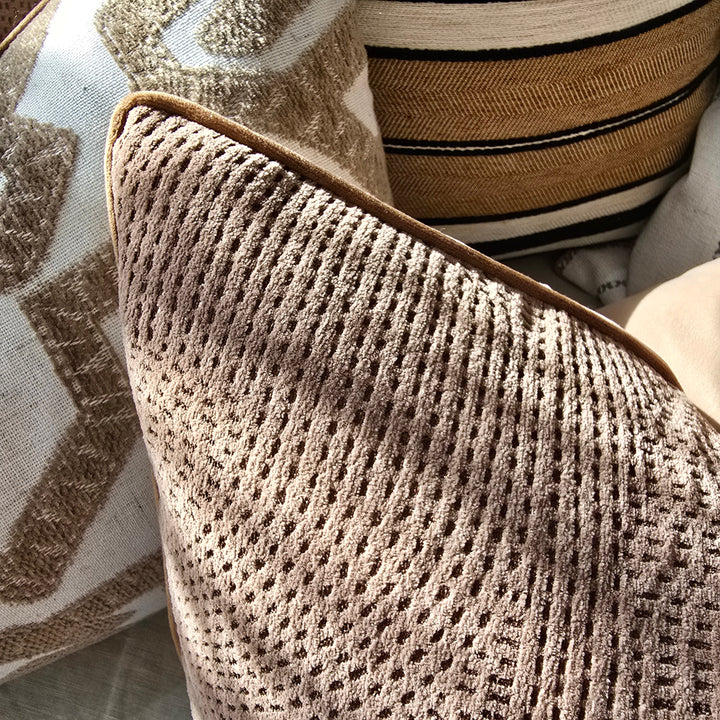 Ada Cushion - Dotted Brown