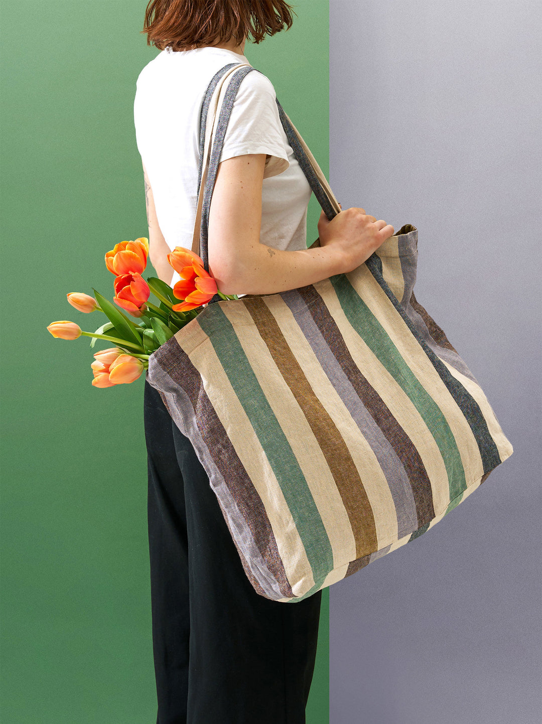Marra Striped Market Bag Multi