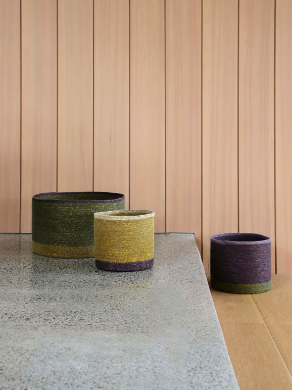 Pinto Storage Basket Ochre/Multi