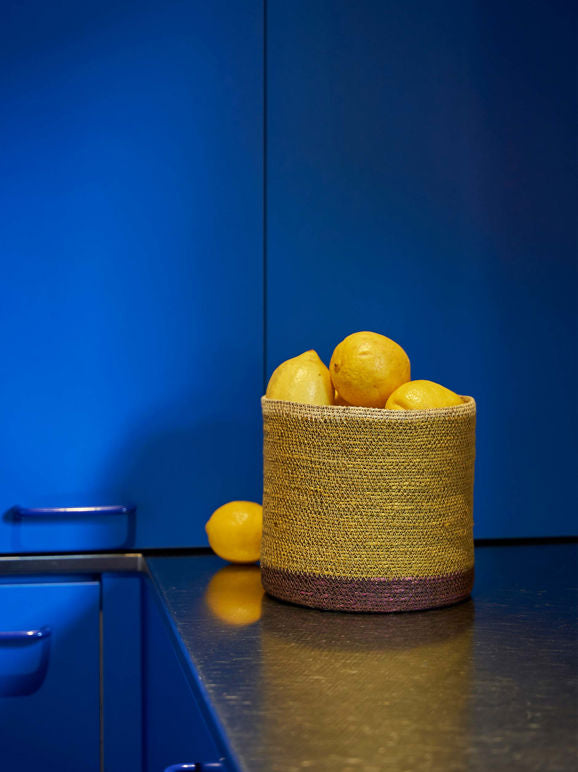 Pinto Storage Basket Ochre/Multi