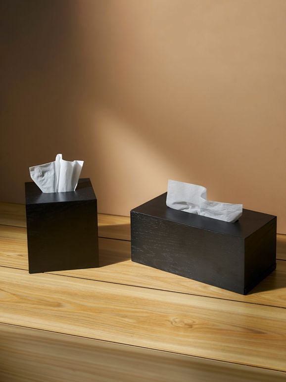 Oku Black Tissue Box