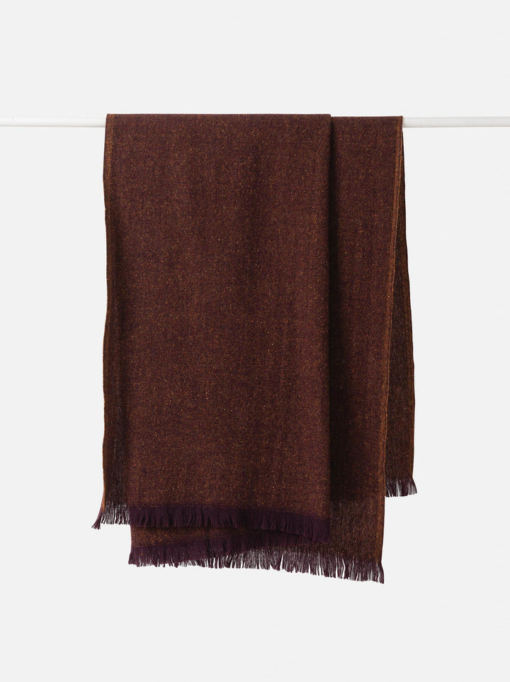 Bach Wool Blanket Mulberry/Orange Peel